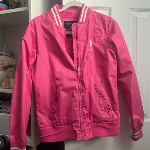 US POLO ASSN pink bomber jacket size medium